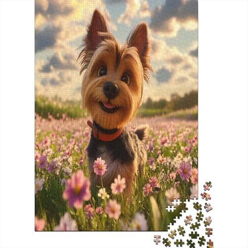 Yorkshire Terrier 1000 Teile Puzzle, Puzzles Für Erwachsene, 1000 Teile Puzzlespiel Für Jugendliche & Erwachsene Puzzlespiel Puzzel 1000pcs (75x50cm) von UNRXJZLVM