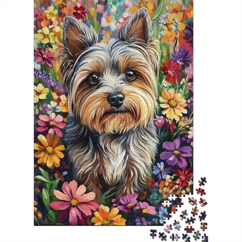 Yorkshire Terrier Puzzle 1000 Teile Erwachsener Kniffel Spaß Für Die Ganze Familie - Abwechslungsreiche 1000 Puzzleteilige Motive Puzzlespiel Erwachsene, Puzzel 1000pcs (75x50cm) von UNRXJZLVM