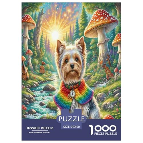 Yorkshire Terrier Puzzles 1000 Teile Schwer Puzzle Spielzeug Lernspiel Impossible Herausforderungsspielzeug Für Erwachsene Kinder 70x50cm/1000pcs Yorkshire Terrier Puzzles 1000 Teile Schwer Puzzle Spielzeug Lernspiel Impossible Herausforderungsspielzeug Für Erwachsene Kinder 70x50cm/1000pcs von UNRXJZLVM