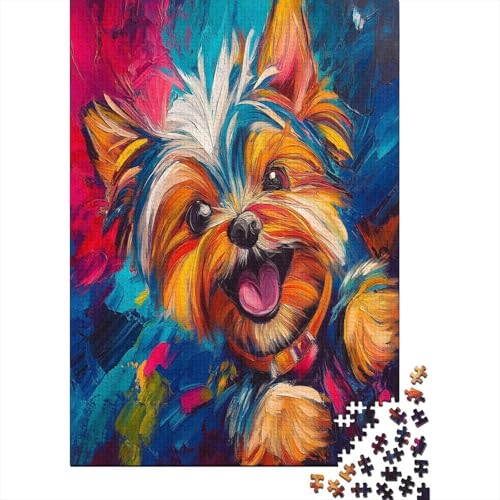 Yorkshire Terrier Puzzlespiel 1000 Teile Puzzles Für Erwachsene Lernspiel Herausforderung Spielzeug 1000 Teile Puzzles Für Erwachsene Kinder Erwachsenen Puzzlespiel Puzzel 1000pcs (75x50cm) von UNRXJZLVM