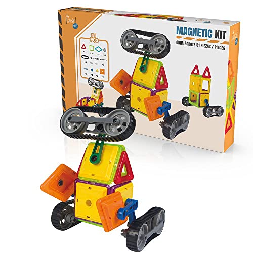 UNVI 709T00634 Magnetisches Kit 51 Teile TACHAN Roboter, bunt von UNVI