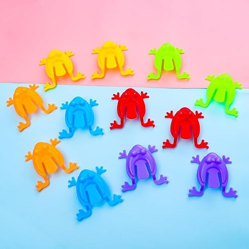 30 Stücke Springen Frosch Spielzeug Frosch Hüpf Spiel, 5pcs grüner Käfer Hüpfendes Froschspielzeug Springfrosch Spielzeug Springspielzeug Mini-Froschspielzeug Mini Hüpfender Frosch Für Spiel Party von UOCAI