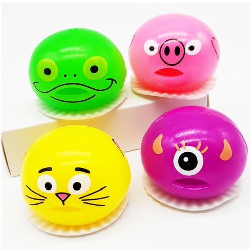 Erbrechen Ei Kotzen Stress Ball, Runde Erbrechen Eigelb Ei, Eigendruckkugeln, Neuheit Stress Relief Squeeze Spielzeug, Vent Stress Tricky Spiel Relief Spielzeug von UOMYLEIR