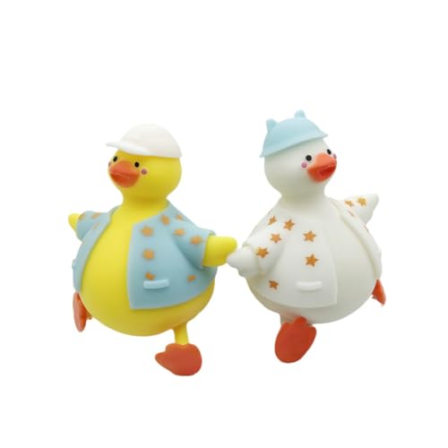 2 Pcs Ente Stress Relief Spielzeug, Ente Spielzeug, Stress Relief Spielzeug, Stress Relief Spielzeug für Kinder und Erwachsene, Squeeze Toy Enten, Stress Relief Spielzeug für Kinder Erwachsene von UOPMQGB