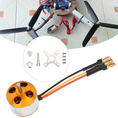 UPALDHOU Bürstenloser Motor Outrunner Bürstenloser Motor, Motor mit SCY 1/16 RC Cars Komplettmotoren (2200KV) von UPALDHOU