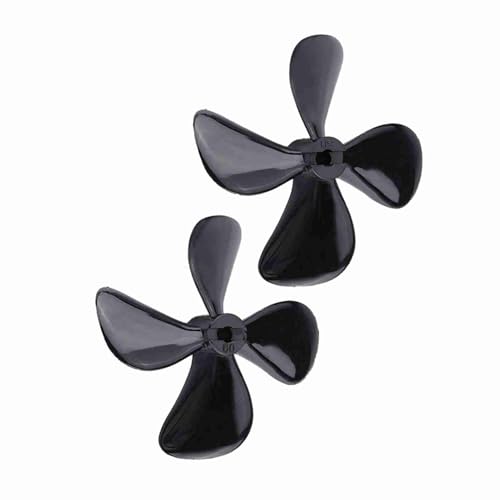 UPALDHOU RC-Bootspropeller, Paar 4-Blatt-Propeller für 4-mm-Welle, Starker Schub, Geeignet für RC-Unterwasserboote von UPALDHOU