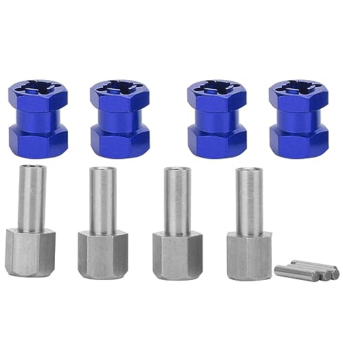 UPALDHOU RC-Sechskantadapter, Verlängerungsrad-Sechskantadapter, 12-mm-Verlängerung für D90 AX10 CC01 SCX10 F350 (Blue) von UPALDHOU