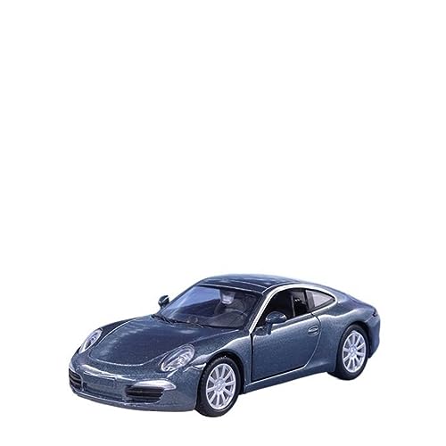 Für 911 Carrera S Sports Die Cast Metal Alloy Pull Back Sports Car Model Car 1:36(Titanium) von UPIKIT