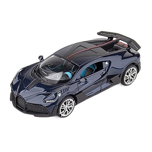 Für DIVO Legierung Sportwagen Modell Diecast Fahrzeuge Metall Auto Modell Sound Und Licht 1:24(Blau) von UPIKIT