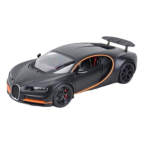 Maßstab 1:18 Für Chiron Sport Legierung Sport Auto Modell Statische Modell Dekoration(Black Orange) von UPIKIT