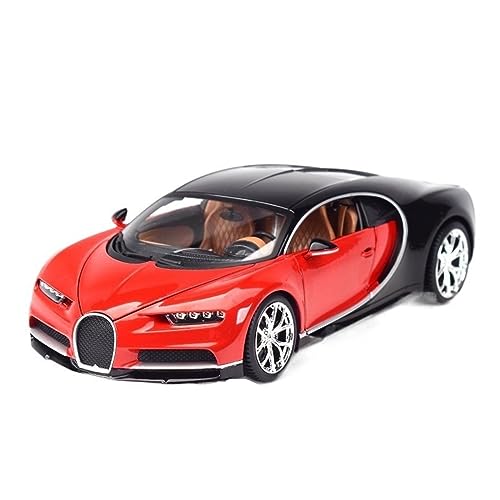 Maßstab 1:18 Für Chiron Sport Legierung Sport Auto Modell Statische Modell Dekoration(Black Red) von UPIKIT