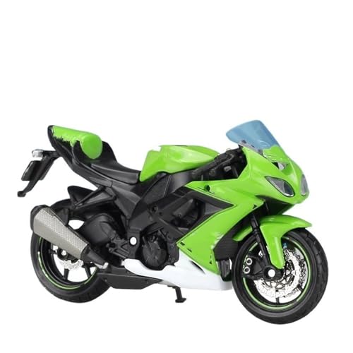 Maßstab 1:18 Für Für Ninja ZX-10R Legierung Diecast Motorrad Modell Hause Schreibtisch Dekorationen Weihnachtsgeschenk(Blue) von UPIKIT