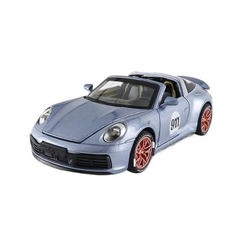 Maßstab 1:32 Für 911 TARGA 4S Alloy Cabriolet Sportwagen Modell Diecast Racing Modell(Titan) von UPIKIT