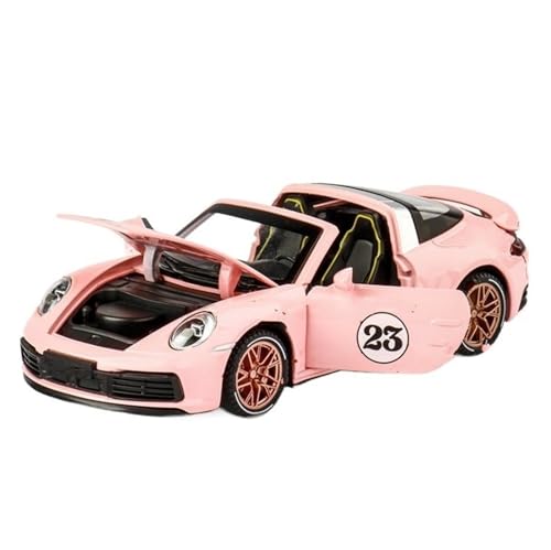 Maßstab 1:32 Für 911 Targa 4S Legierung Cabriolet Sportwagen Modell Diecast Race Modell Dekorative Ornamente(Pink) von UPIKIT