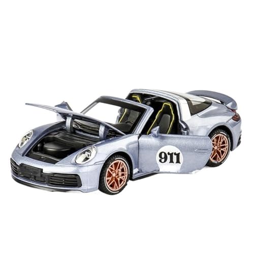 Maßstab 1:32 Für 911 Targa 4S Legierung Cabriolet Sportwagen Modell Diecast Race Modell Dekorative Ornamente(Titan) von UPIKIT