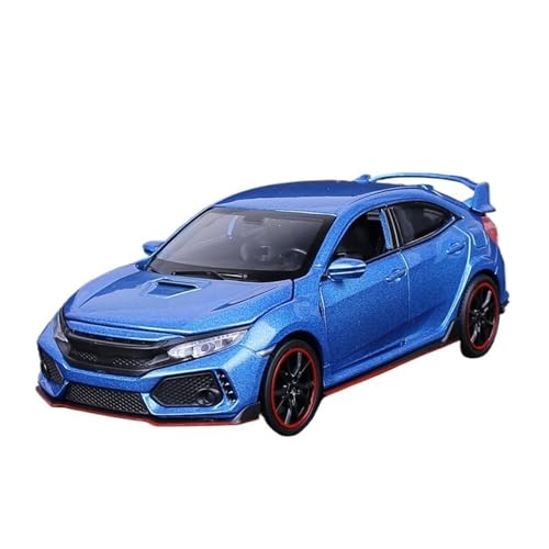 Maßstab 1:32 Für CIVIC TYPE-R Legierung Diecasts Metall Auto Modell Sound Licht Auto Modell(Blue) von UPIKIT