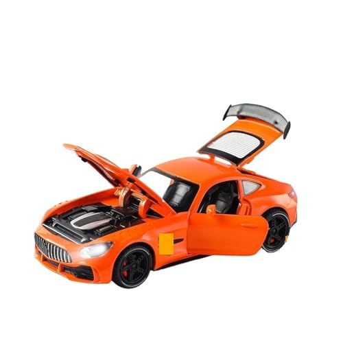 Maßstab 1:32 Für GT Legierung Modell Auto Metall DiecastsLicht Und Sound Super Sport Auto Modell Geburtstag Auto Ornamente(Orange) von UPIKIT