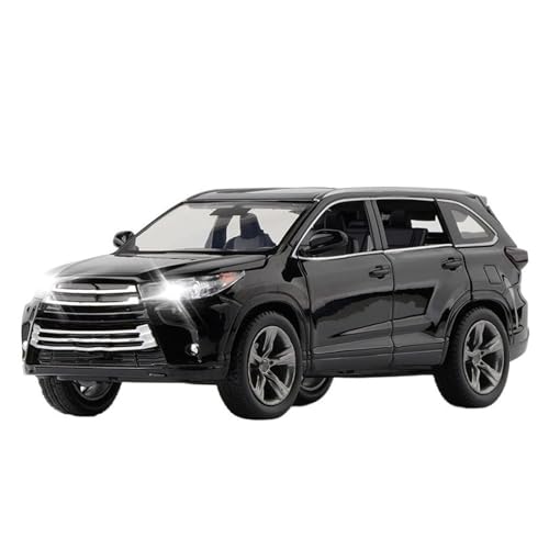 Maßstab 1:32 Für Highlander Legierung Auto Modell Diecast Metall Auto Modell Dekorative Auto Ornamente(Schwarz) von UPIKIT