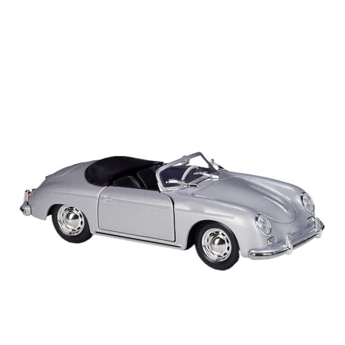 UPIKIT Maßstab 1:24 für 356A Racing Alloy Car Model Diecast Metal Vehicles Model Birthday (Silber) von UPIKIT