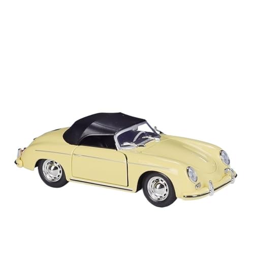 UPIKIT Maßstab 1:24 für 356A Racing Alloy Car Model Diecast Metal Vehicles Model Birthday (Yellow) von UPIKIT