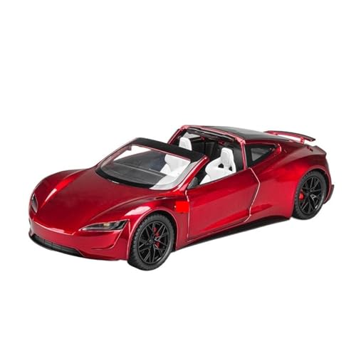 UPIKIT Maßstab 1:24 für Roadster Alloy Car Model Diecasts Metal Supercar mit Licht und Sound Modell (Rot) von UPIKIT