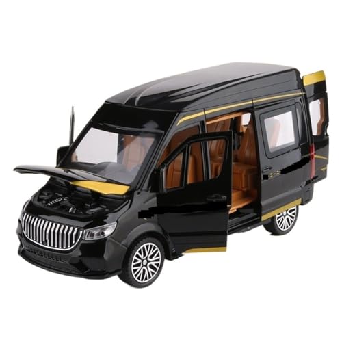 UPIKIT Maßstab 1:24 für Sprinter MPV Van Sportwagen-Modell aus Metalldruckguss mit Sound und Licht (Black) von UPIKIT