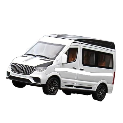 UPIKIT Maßstab 1:24 für Sprinter MPV Van Sportwagen-Modell aus Metalldruckguss mit Sound und Licht (White) von UPIKIT