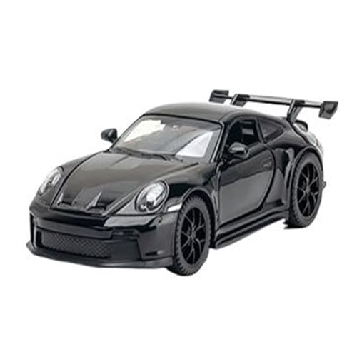 UPIKIT Maßstab 1:32 für 911 GT3 Automodell Metalllegierung Druckguss Sound Licht Automodell Pullback (Black) von UPIKIT