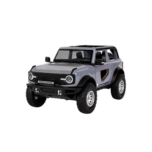 UPIKIT Maßstab 1:32 für Bronco Alloy Off-Road Car Model Diecasts Metal Vehicles Model Sound Light Pull Back Car Model (Titanium) von UPIKIT