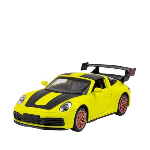 UPIKIT Maßstab 1:32 für Kennzeichen 4S Diecast Metal Alloy Racing Model Dekorative Ornamente (Gelb) von UPIKIT