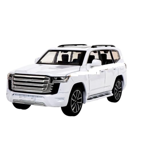 UPIKIT Maßstab 1:32 für Land Cruiser LC300 SUV Druckguss Metalllegierung Sound Licht Modell Auto Pullback (White) von UPIKIT