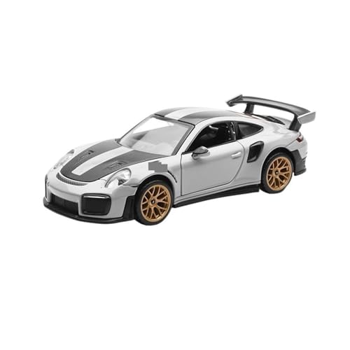 UPIKIT Sportwagen-Modell 911 GT2 RS aus Metalllegierung im Maßstab 1:32 mit Sound und Licht (Titanium) von UPIKIT