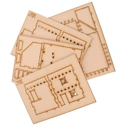 1 Set Zweistöckiges Hausmodell 3D Puzzles Für Erwachsene 3D Puzzles Für Kinder Puzzle Für Erwachsene Kinder Puzzle Bastelarbeiten Für Kinder Erwachsenen Puzzles 3D UPKOCH von UPKOCH