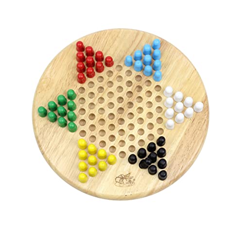 1stk Holz Dame Schachspiel Für Kinder Intelligenzspielzeug Für Kinder Chinesische Dame Desktop-Spielzeug Chinesisches Damespiel Vintage-Spielzeug Kinder Spielset Hölzern UPKOCH von UPKOCH