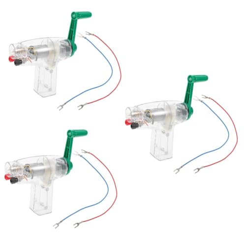 3st Handgenerator Spielzeug Für Wissenschaftliche Experimente Wissenschaftsgenerator-kit Wissenschaftliches Experimentierset Kurbelgenerator-kit Schülerspielzeug Transparent Metall UPKOCH von UPKOCH