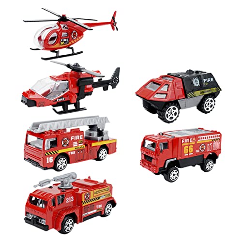 UPKOCH 1 Auto Model Feuerwehrauto puppenwagen Taschenspielzeug für Feuerwehrauto-Kinderspielzeug Feuerwehrauto Auto Autospielzeug für Legierung rot von UPKOCH