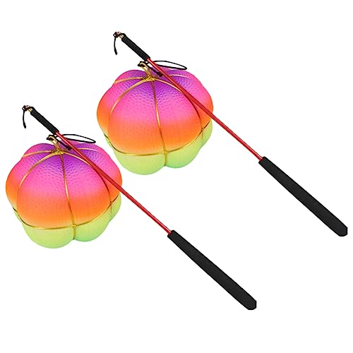 UPKOCH 1 Kürbisschleuder sportgeräte Sport geräte pufferball mesh Sack gynastikball hohe springende Bälle geführte Hüpfbälle hüpfender Ballon Spielzeug Fitnessgeräte Springball mit Stab von UPKOCH