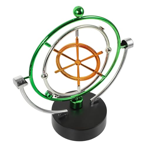 UPKOCH 1 PC Perpetuum Mobile Modell Dekompressionsspielzeug Maschinensystem Drehwaage Solar Newtons Wiege Ornament Desktop Schmuck Physikalische Balance Ball Haushaltshandwerk Kunststoff von UPKOCH