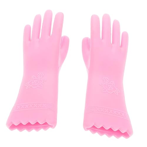 UPKOCH 1 Paar Puppenhaus Handschuhe Reinigungshandschuhe Wohnaccessoires Handschuhe Zum Reinigen Fäustlinge Puppenhaus Layout Requisiten Puppenhaus Requisiten Mini von UPKOCH