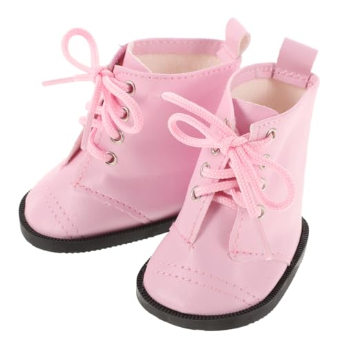 UPKOCH 1 Paar Puppenstiefel Miniatur-Schuhe Zubehör Zur Herstellung Von Puppenspielzeug Puppenturnschuhe Schuhe Puppe Dekor Junge Puppenschuhe Puppen-Freizeitschuhe Süße Puppenschuhe Rosa von UPKOCH