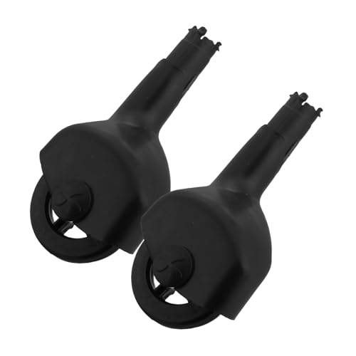 UPKOCH 1 Paar Twist Rad Wiggle Auto Fahrt Twist Auto Räder Schwarz Kunststoff von UPKOCH