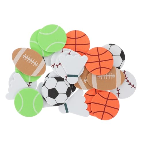 UPKOCH 1 Packung Ball Aufkleber Für Balldekoration Basketball Aufkleber Fußball Aufkleber Basketball Dekor DIY Sportball Aufkleber Sportaufkleber Sportball Motto Party von UPKOCH