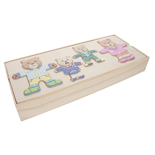 UPKOCH 1 Satz Ankleide-Puzzle interaktives Puzzle kinderpuzzle laubsäge The Animal pädagogisches Tierpuzzlespielzeug Puzzle- für Tier Puzzles Holz von UPKOCH