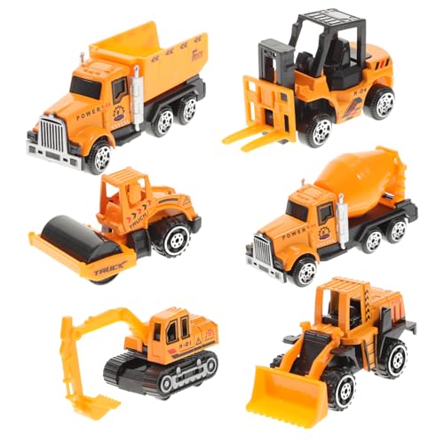 UPKOCH 1 Satz Bauwagen kinderfahrzeug kinderauto Toys Cars Kindergeburtstagsgeschenk Miniatures modellautos kinderbuggys Toy car Model Cars car for Engineering-LKW Yellow von UPKOCH