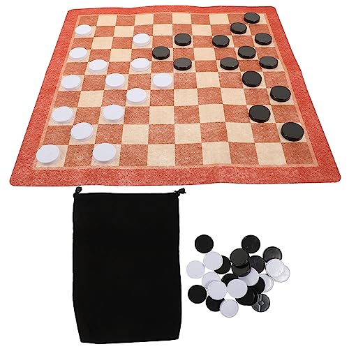 UPKOCH 1 Satz Brettspiel Klassische Puzzle-spielzeuge Lernspielzeug Für Kinder Faltbarer Schachbrettbausatz Ludo Schach Kinder Pädagogisches Schach Schachbrett Für Kinder Schach-kit Stoff von UPKOCH