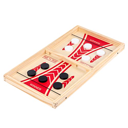 UPKOCH 1 Satz Brettspiel Tischfußball-Siegerspiel Denksportspielzeug Gobang-Spielbrett Airhockey-Puck Air-Hockey-Tisch kinderspiele silvesterspiele Kinder Schach Lernspielzeug hölzern von UPKOCH