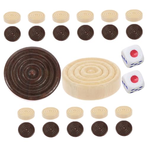 UPKOCH 1satz Rundes Holzspielset Für Dame Und Schach Teiliges Zubehör Für Klassenzimmer Und Freizeitaktivitäten Helle Und Dunkle Spielsteine Sowie Würfel UPKOCH 1satz Rundes Holzspielset Für Dame Und Schach Teiliges Zubehör Für Klassenzimmer Und Freizeitaktivitäten Helle Und Dunkle Spielsteine Sowie Würfel von UPKOCH