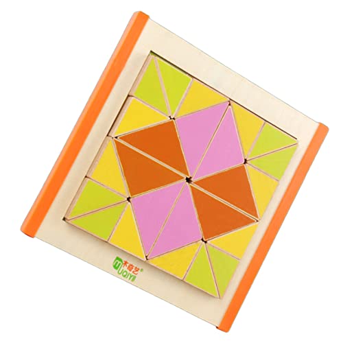 UPKOCH 1 Satz Dreieck-Puzzle Kinder Puzzle rätselbuch Kinder rätsel für Kinder kinderhaben Kinder rätsel Vorschule Geschenke für Kinder Safety Shape Spielzeug stapeln Blöcke Holz von UPKOCH