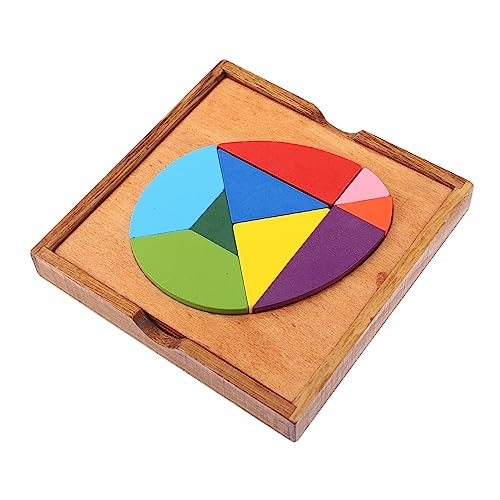 UPKOCH 1 Satz Ei-Tangram Bildungsspielzeug Buntes Puzzle- Formen passendes Tangram-Puzzle Tangram für frühes Lernen Lernspielzeug für Geometrie Holz Colorful von UPKOCH