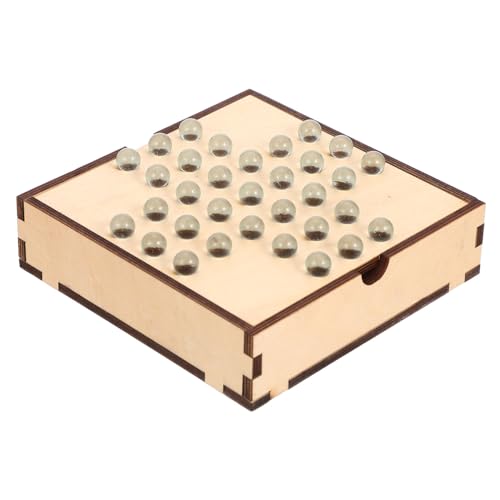 UPKOCH 1 Satz Einzelnes Edles Schach Entwicklungsspielzeug Spielzeug Für Kinder Chinesische Dame Brettspiele Tragbares Schachbrett Dame Brettspiel Dame Trainer Puzzle-Spielzeug Holz von UPKOCH